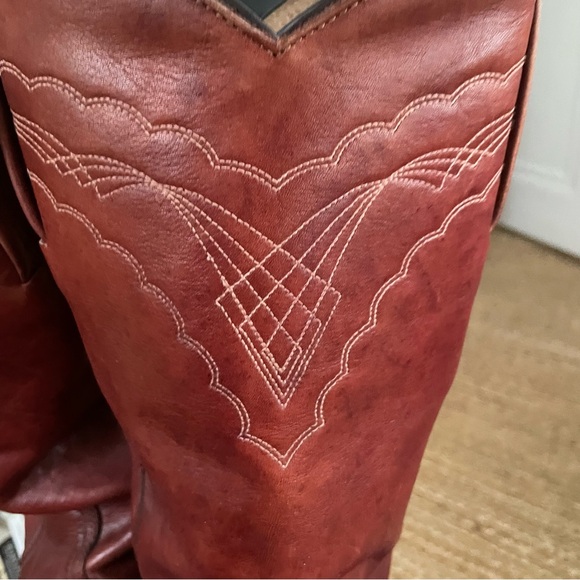 Frye western midcalf boots in oxblood red - Picture 5 of 14